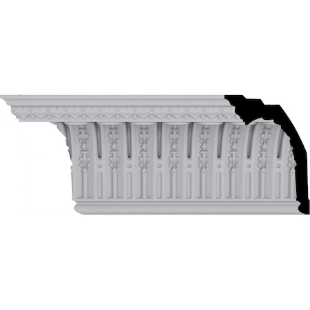 Ekena Millwork 11 3/8"H x 8 1/8"P x 13 7/8"F x 94 1/2"L, (3" Repeat) Springtime Crown Moulding MLD11X08X13SP